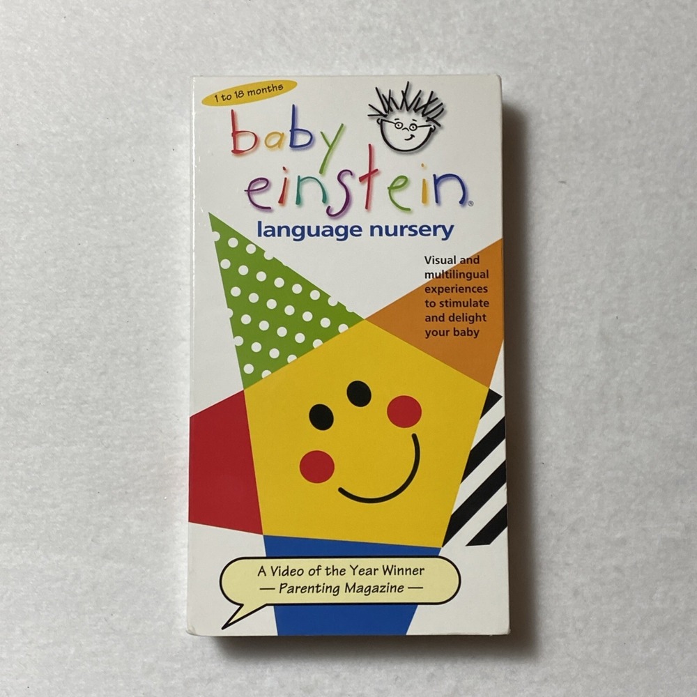 Baby Einstein: Language Nursery VHS Tape 2000 Ages 1-18 Months Educational Film